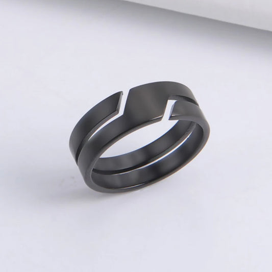 Black Minimalist Ring